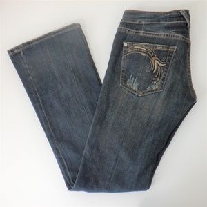 Miss Me 30x33 Midrise Leather Look Design JP4445